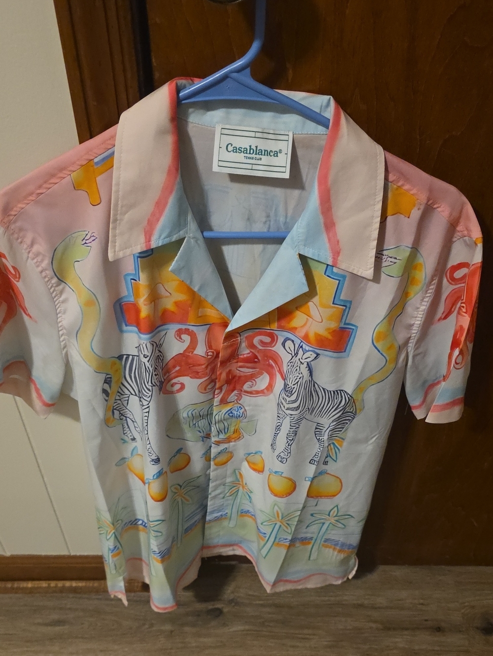 Men's Multi-Color Short Sleeve Button-Down Shirt